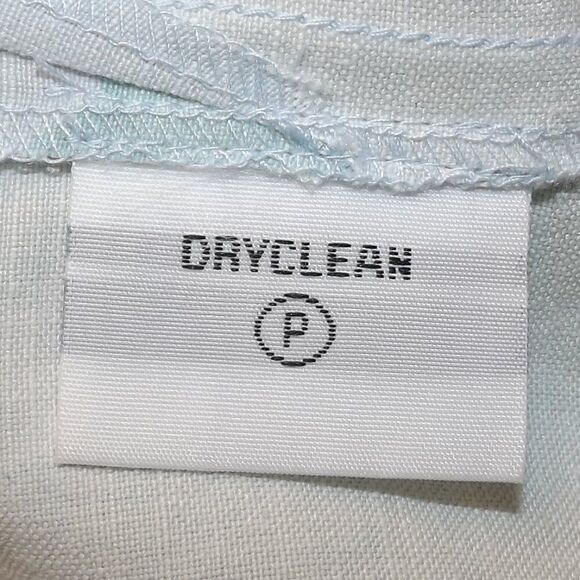 TOMMY BAHAMA Outfit/Set, 12/L, Silk/Linen, Sleeveless Top/Capri Pants, Blue, 2pc - Picture 13 of 13